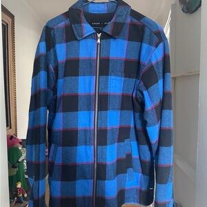 Edgar ash plaid coat